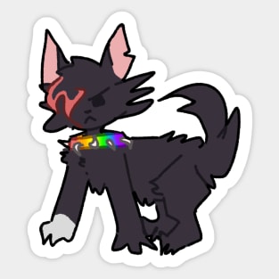 Rainbow emo scourge Sticker